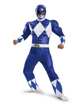 Power Rangers Blue Power Ranger Muscle Adult Costume 2531