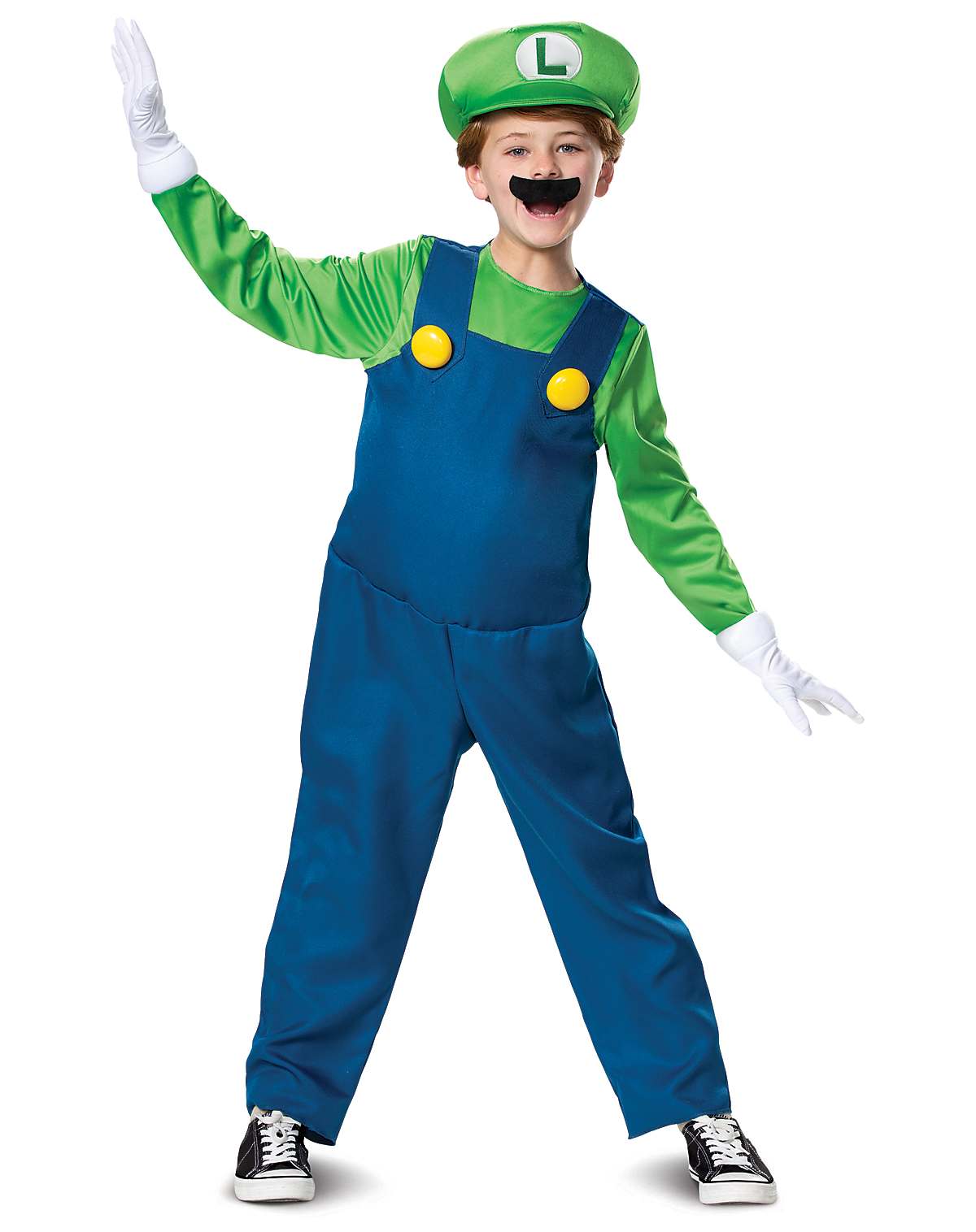 Kids Luigi Costume Deluxe - Mario Bros. 