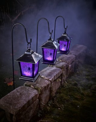 LED Creepy Lantern Pathway Markers - 3 Pack by Spirit Halloween