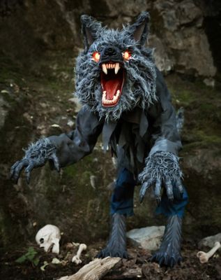Werewolf Halloween Decorations
 4 Ft Howling Werewolf Animatronics Decorations Spirithalloween