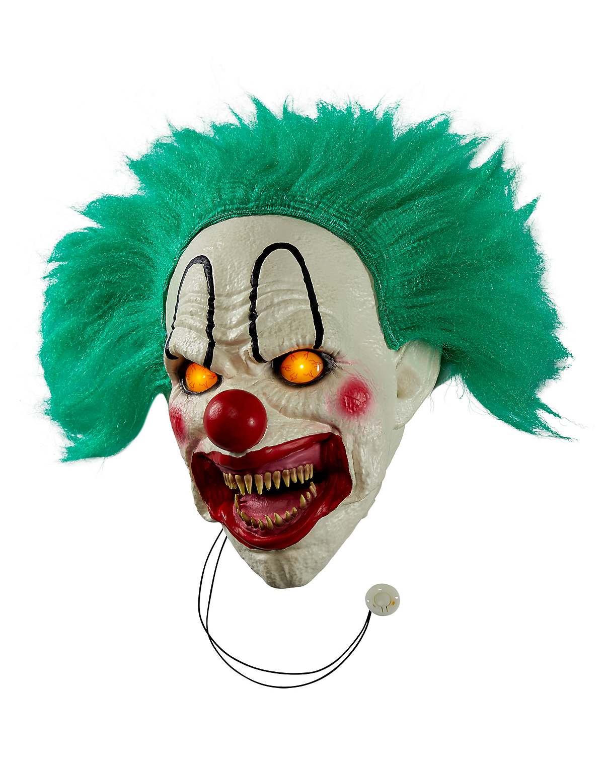 12-inch light-up evil talking clown door knocker decoration