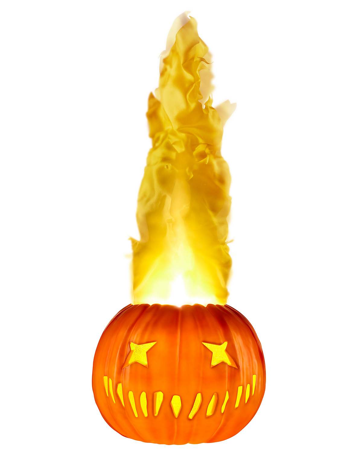 Trick 'r Treat Light-Up Flaming Pumpkin Decorations
