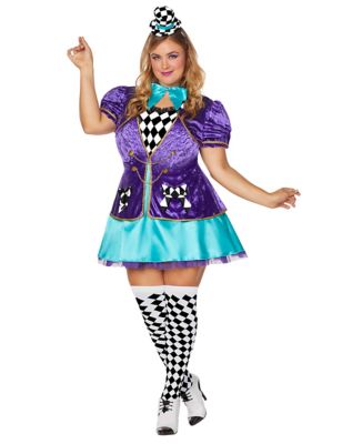 Women's Plus Size Delightful Mad Hatter Costume