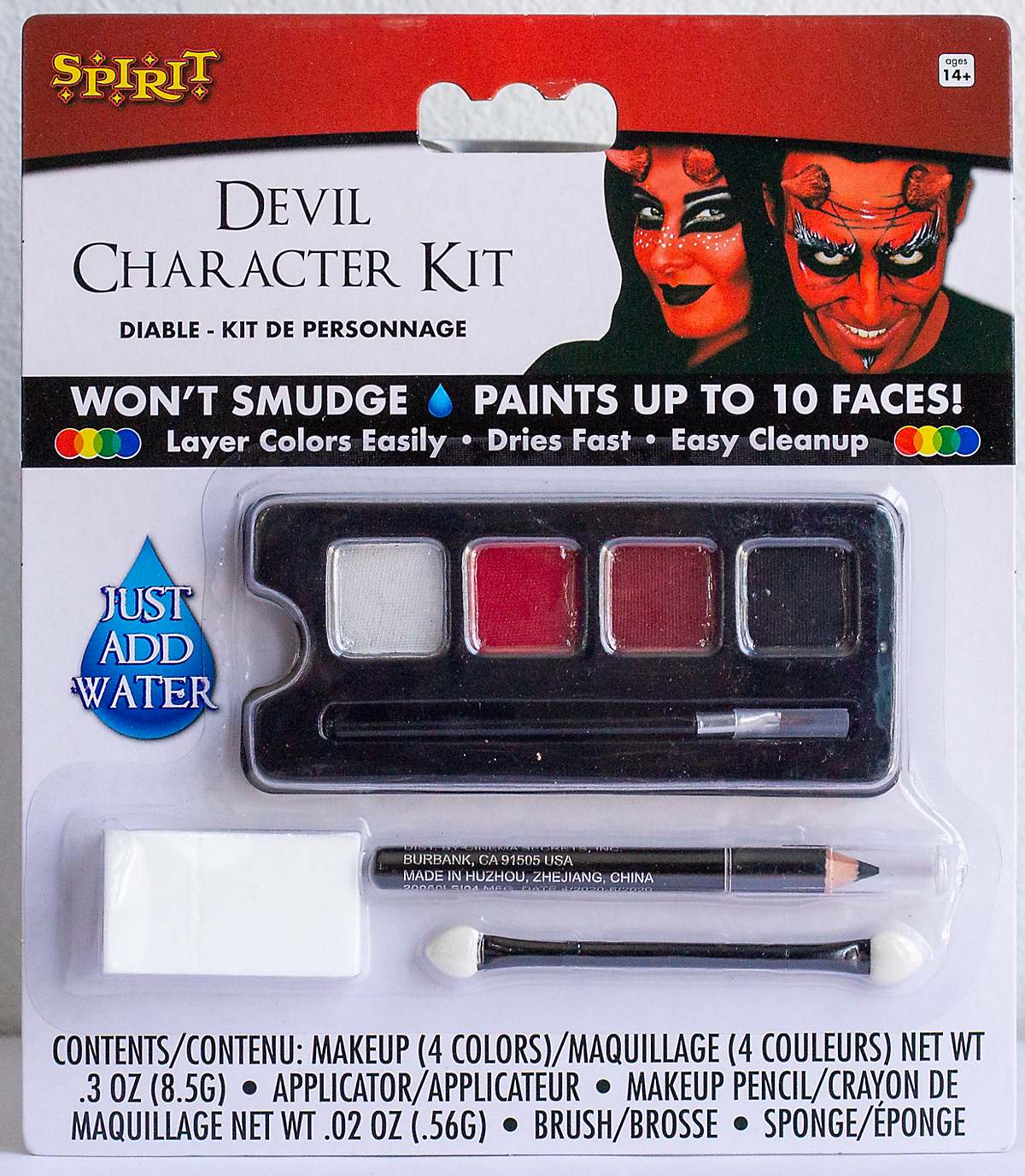 Devil makeup character kit