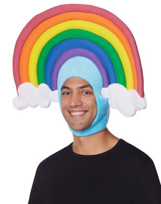 Rainbow hat best sale with fan