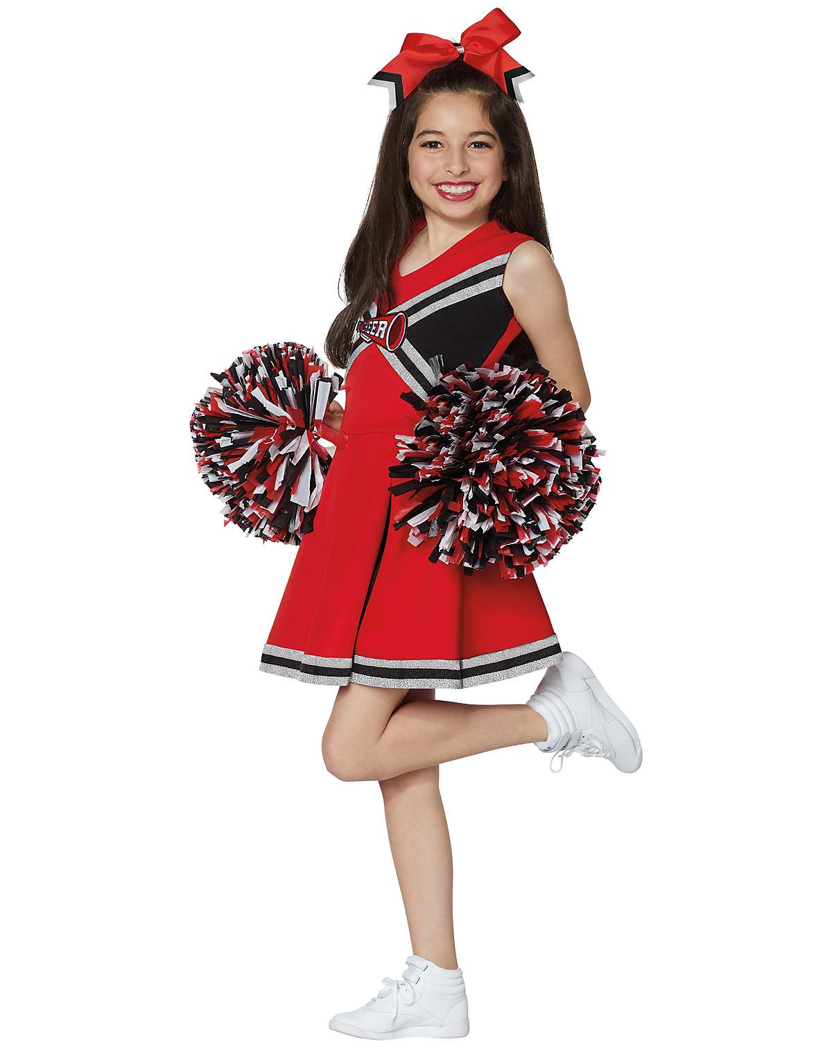 Kids Red and Black Cheerleader Costume