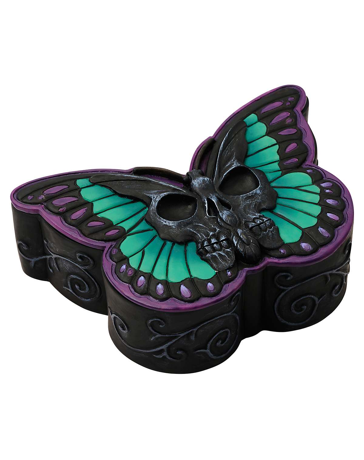Mystical Arts Butterfly Skull Storage Box