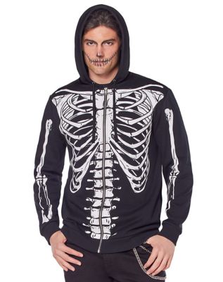 Cotton Men's Skeleton T-shirt, Shirt Women Skeleton Hands