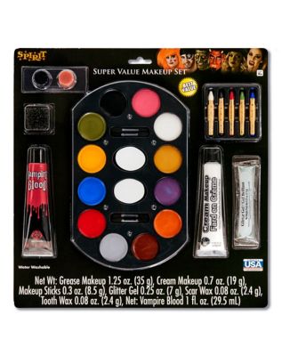 Horror Makeup Cream Palette Sticks Zombie Halloween Vampire kit