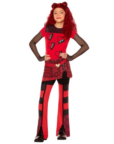 Kid's Red Queen of Hearts Costume - Descendants: The Rise of Red by Spirit Halloween