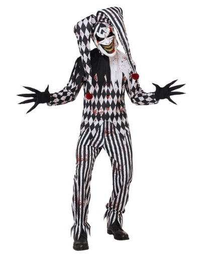 Adult Bloody Jester Costume by Spirit Halloween