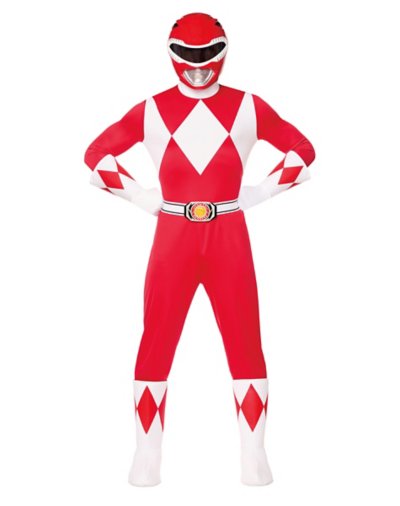 Adult Red Power Ranger Costume - Mighty Morphin Power Rangers by Spirit Halloween