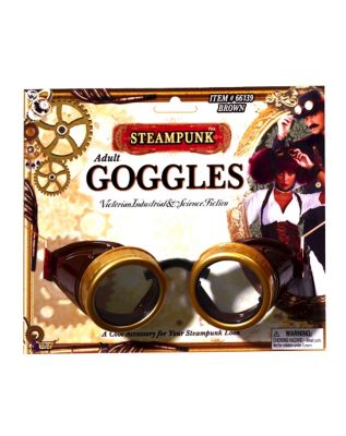 Brown Steampunk Goggles