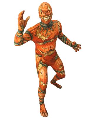 Adult Jack O Lantern Skin Suit Costume 