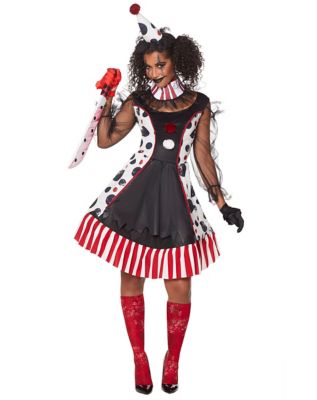 scary girl clown costume