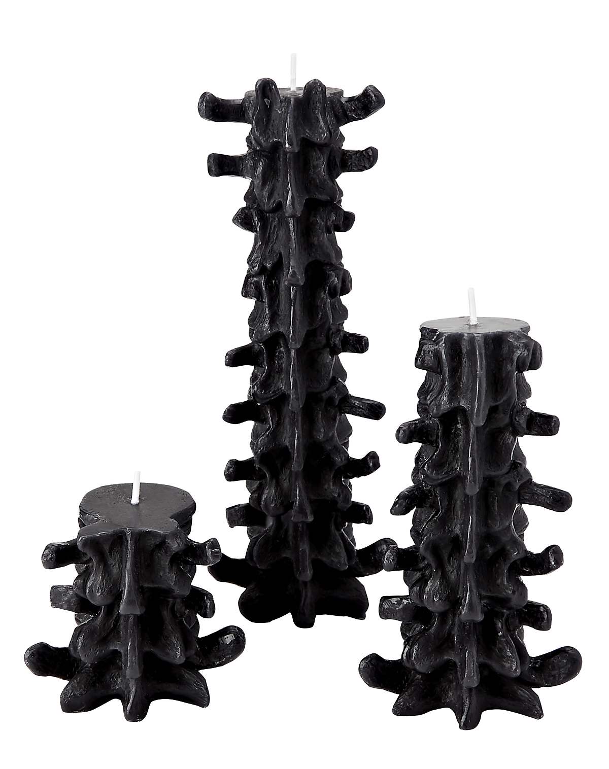 Black Gothic spine candles