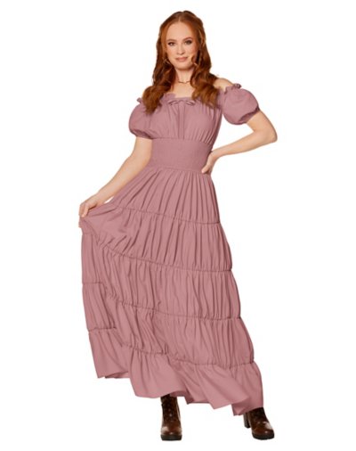 Adult Mauve Peasant Dress by Spirit Halloween