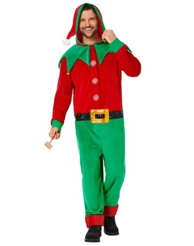 Adult Elf Jumpsuit Costume by Spirit Halloween