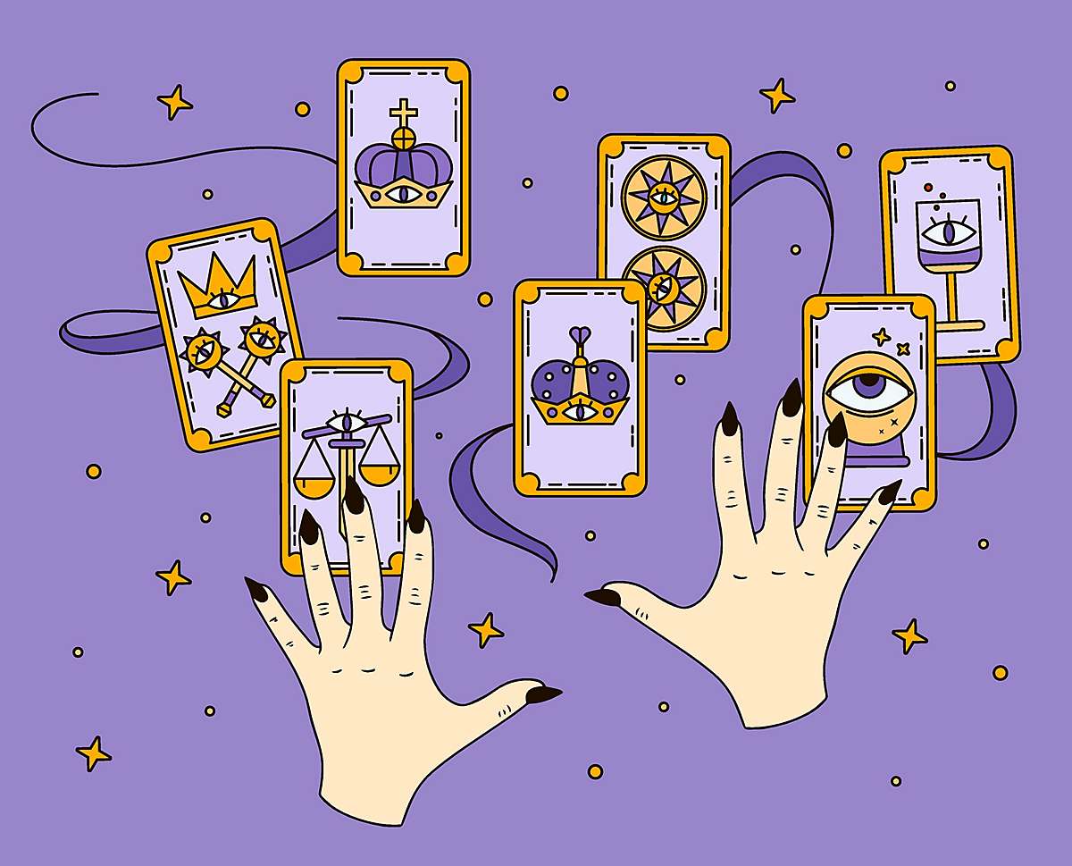 Purple Tarot Card Image