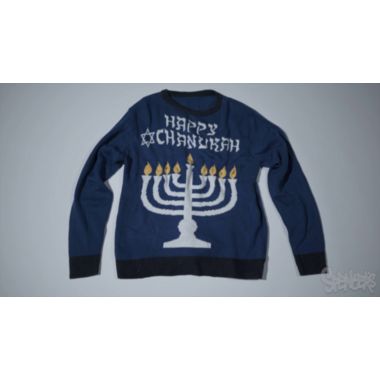 Menorah sweater light up deals
