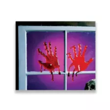 Bloody Hand Drips Window Clings at Spirit Halloween