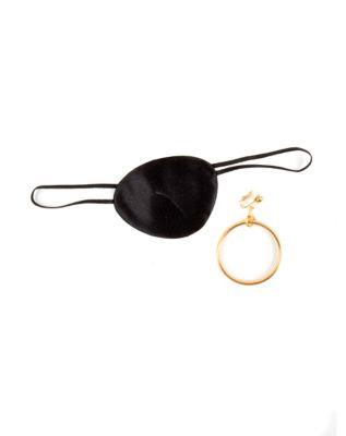Pirate Earring and Eyepatch Set - Spirithalloween.com