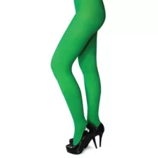 Opaque Tights - Green at Spencer's