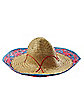 Embroidered Straw Sombrero Hat