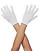 Kids White Short Gloves