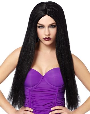 Cheap black wigs clearance halloween