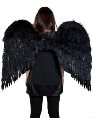 3 Ft Black Feather Wings Spirithalloween Com