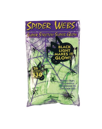 Superstrech Glow in the Dark Spider Web Decoration by Spirit Halloween