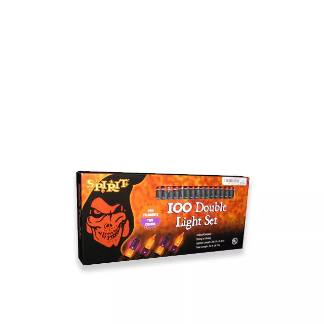 Double Orange and Purple String Lights at Spirit Halloween