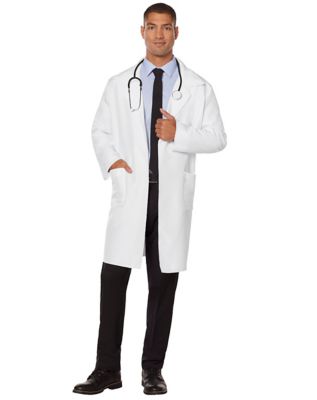 Lab Coat White Medical Doctors Dress Scientist Unisex Warehouse Food ...