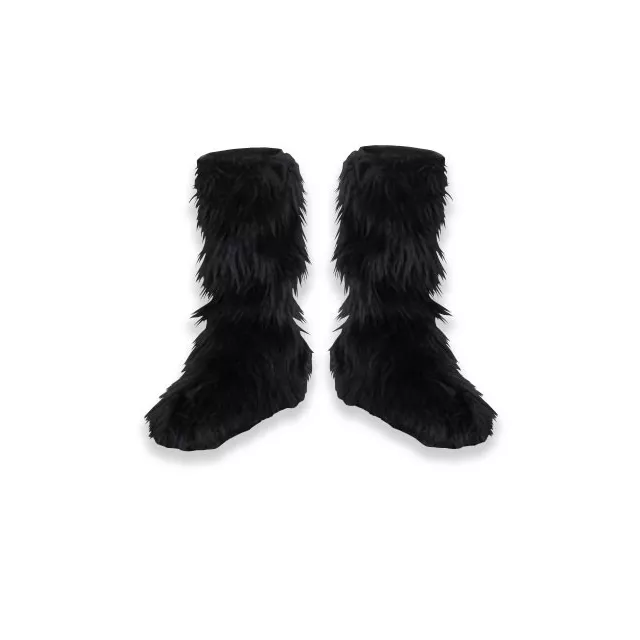 Kids Black Furry Boot Covers at Spirit Halloween