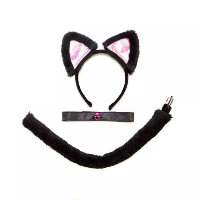 Black and Pink Cat Costume Kit at Spencer's