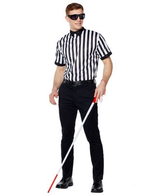 Blind Referee EZ Guy Costume Costume - Standard - Chest Size 33-45 :  : Fashion