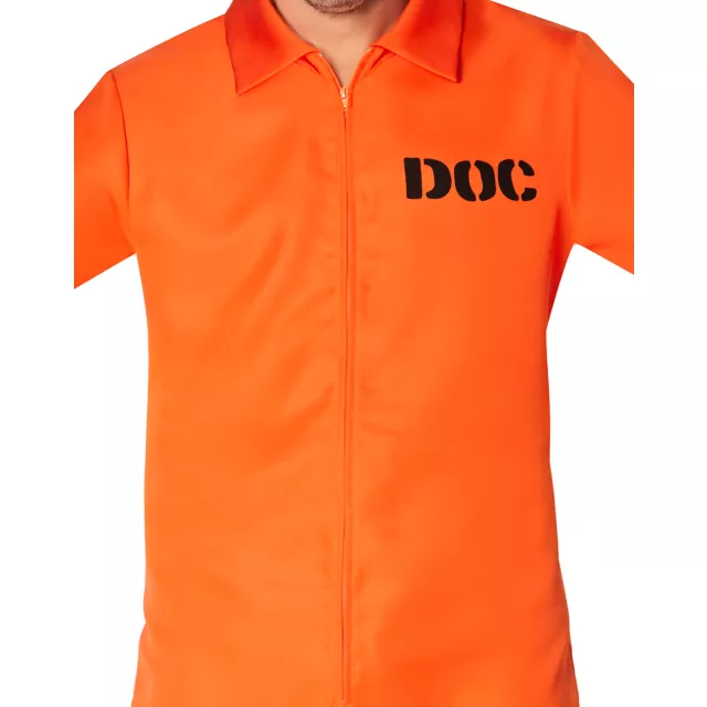 Adult Department of Corrections Prisoner One Piece Costume at Spirit Halloween