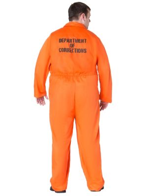 Adult Department of Corrections Prisoner One Piece Costume