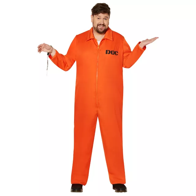 Adult Department of Corrections Prisoner One Piece Costume