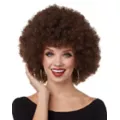 Brown Curly Wig at Spirit Halloween