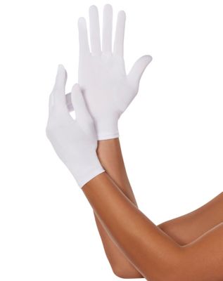 Short White Gloves