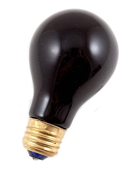 communicatie bestrating Beweren Black Bulb Light 75 Watt - Spirithalloween.com