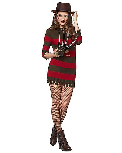 Elm Street Miss Freddy Krueger Damen Kostüm 
