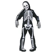 Details about   Spooky Skelebones Deluxe Skeleton Kids Toddler Costume Set with Glow in The Dark 