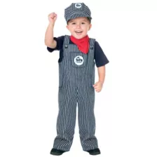Toddler Train Engineer One Piece Costume at Spirit Halloween