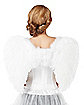 White Faux Feather Wings