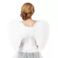 White Faux Feather Wings at Spencer's
