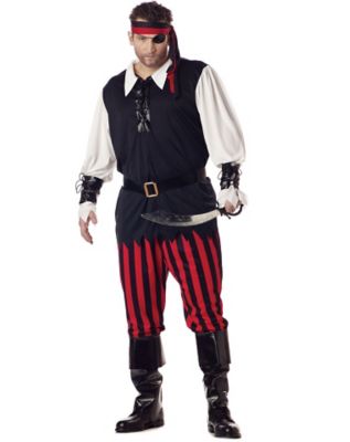 Adult Cutthroat Pirate Plus Size Costume - Spirithalloween.com