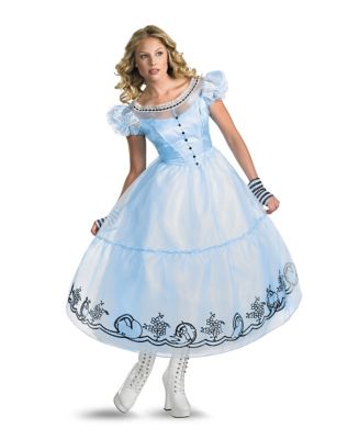 Adult Alice in Wonderland Deluxe Costume Tim Burton s Alice in Wonderland